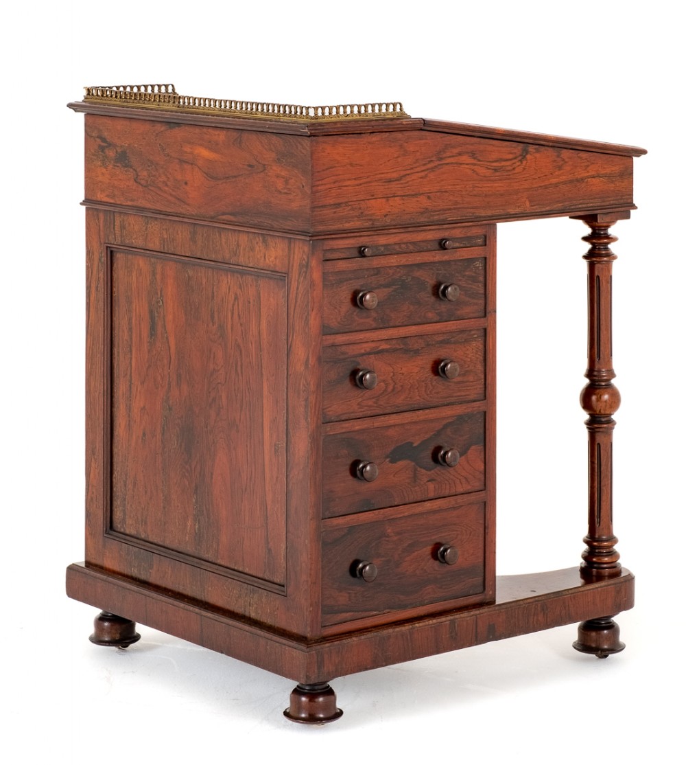 Victorian Rosewood Davenport.