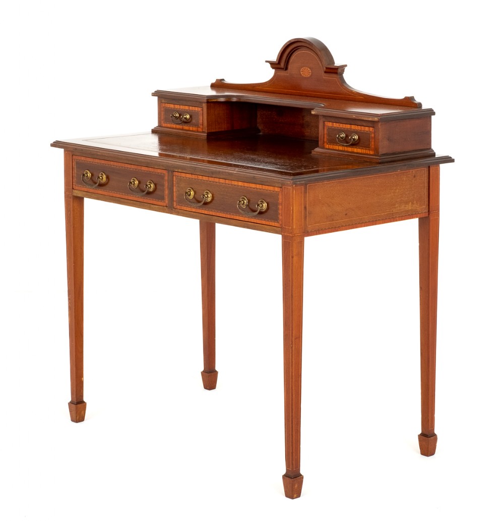 Sheraton Revival Mahogany Bonheur Du Jour