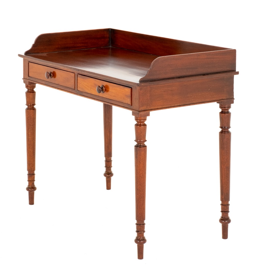 Victorian Tray Top Mahogany Side Table