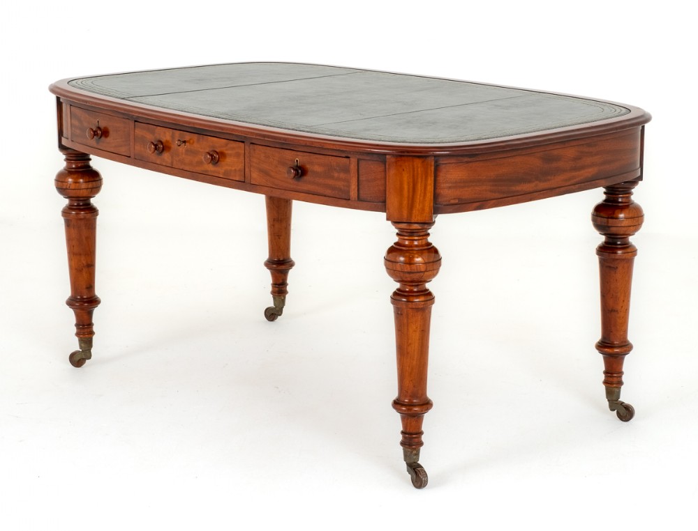 Mahogany  Victorian 6 Drawer Writing Table