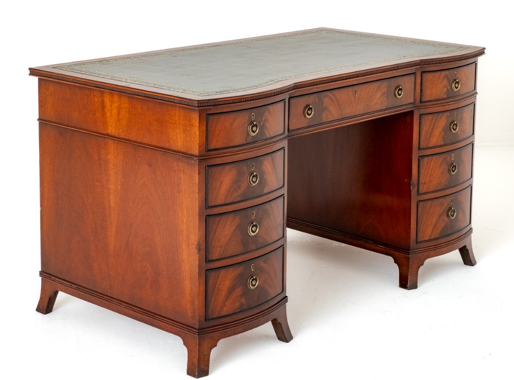 Victorian Mahogany Pedestal Desk