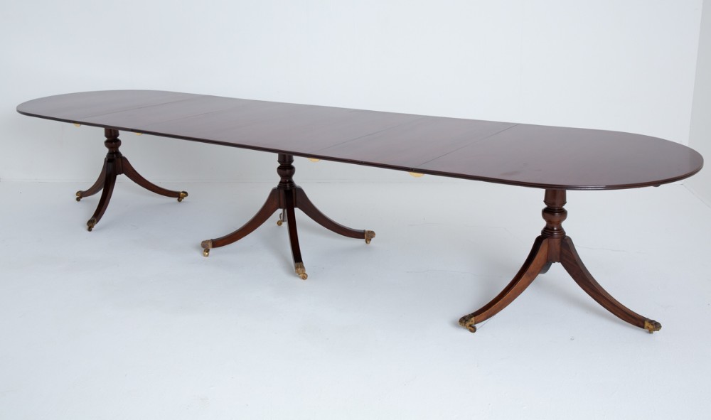 Regency Revival Mahogany Dining Table