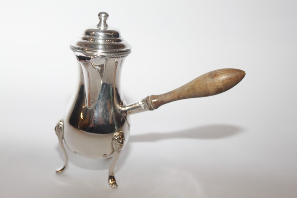 18th Century Style Silver Plate Hot Chocolate Pot / Coffee Pot