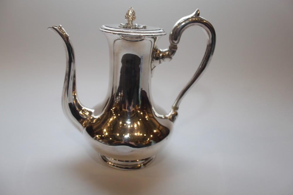 Georgian Revival Silver Plated Coffee Pot