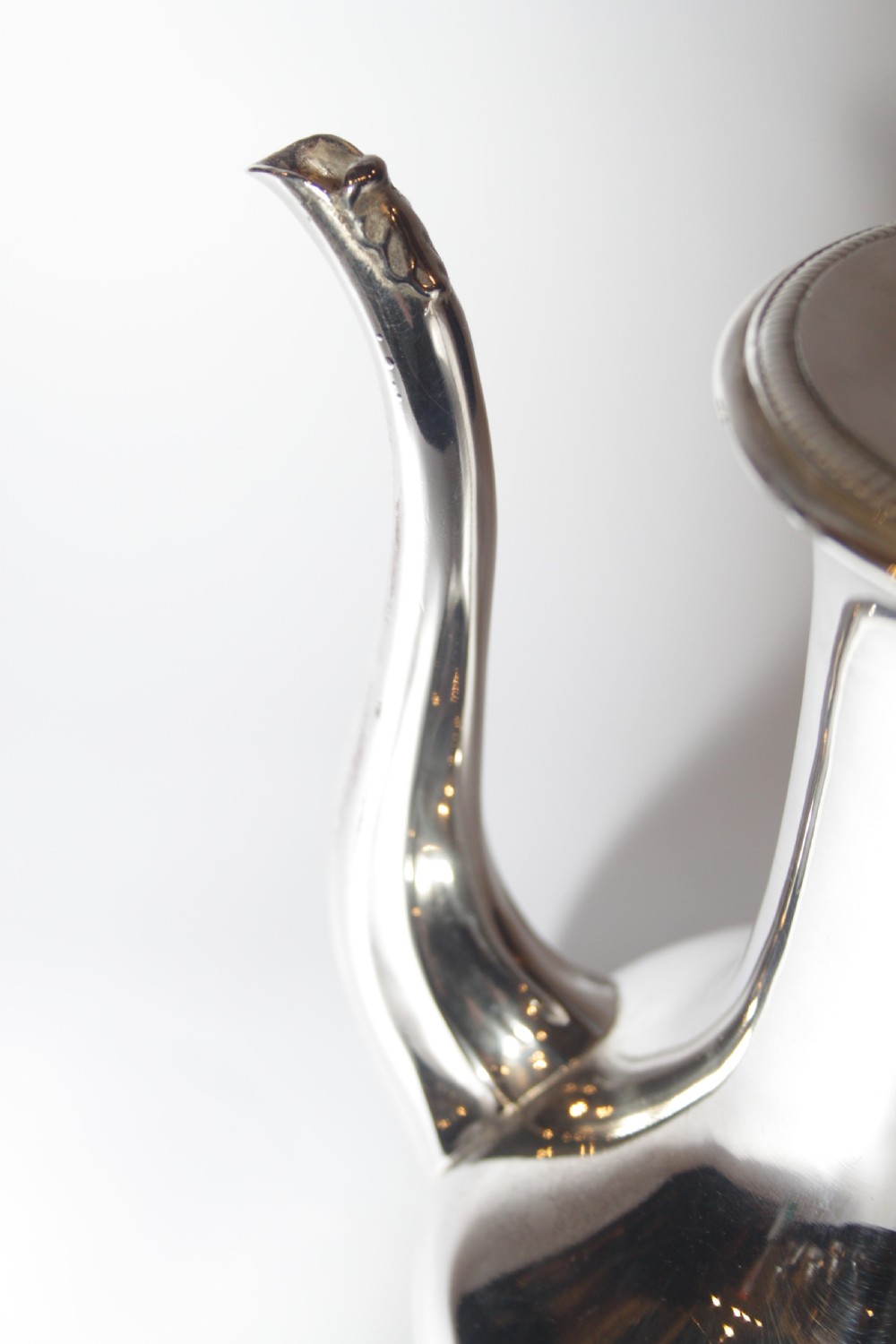 Georgian Revival Silver Plated Coffee Pot View V