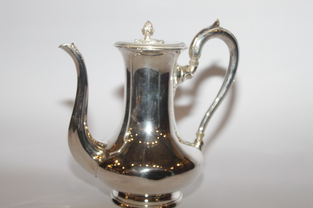 Georgian Revival Silver Plated Coffee Pot View VII