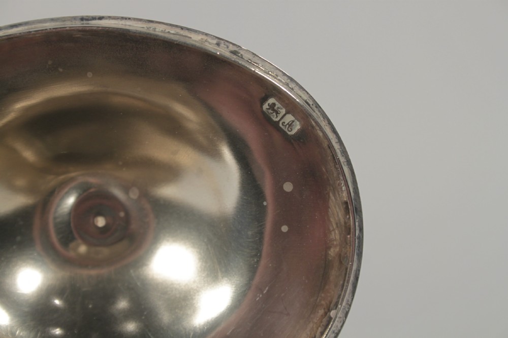 Silver Victorian Caddy of a Plain Bombe Design View IV
