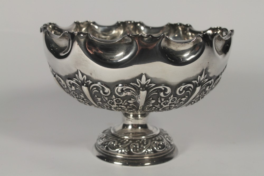 Victorian Silver Pedestal Bowl
