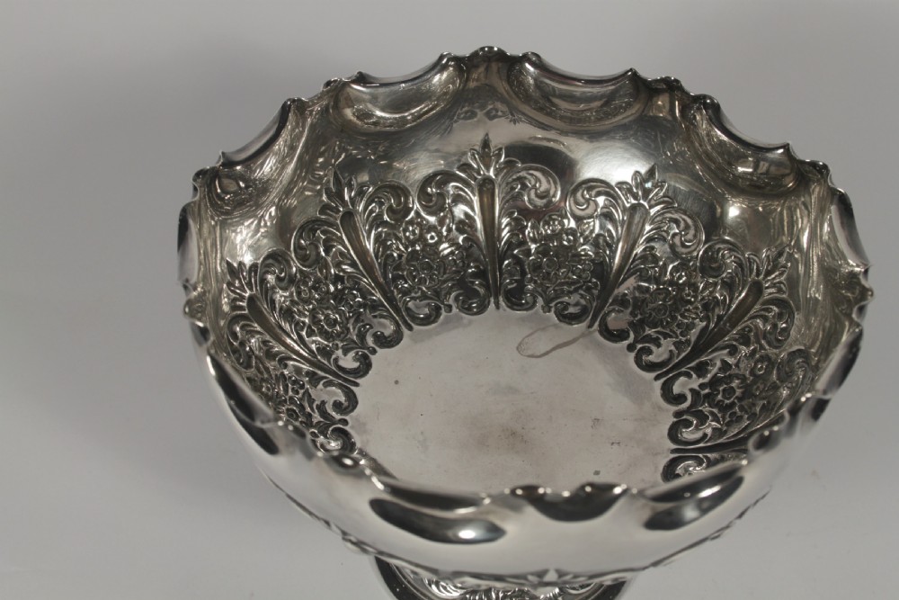 Victorian Silver Pedestal Bowl View II