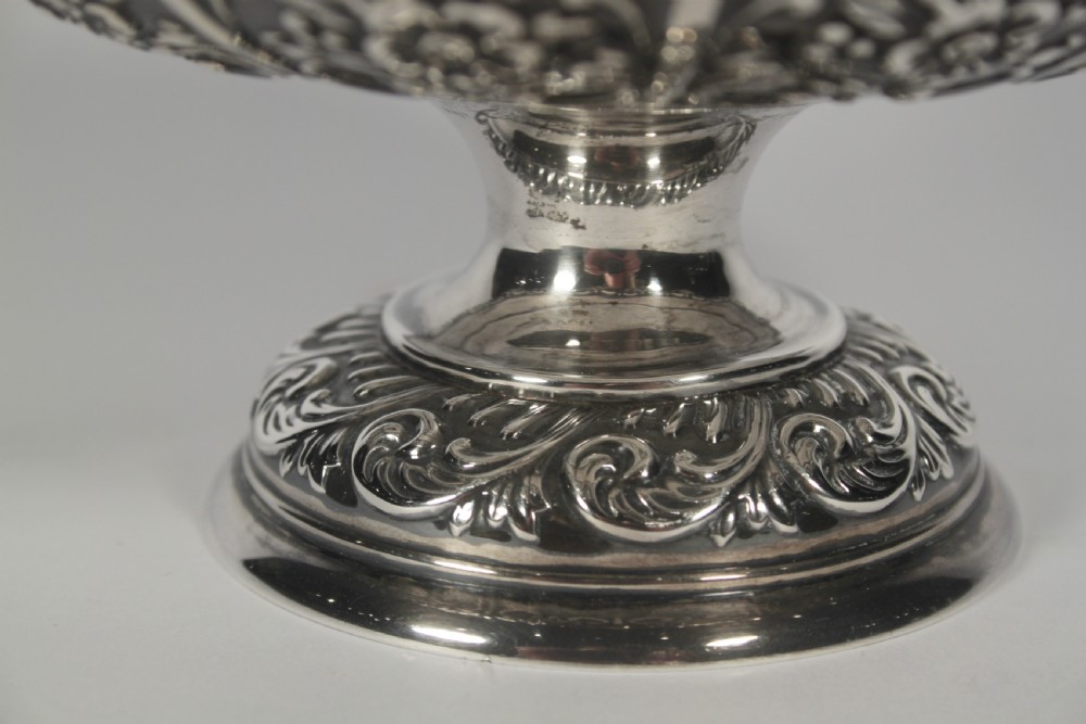Victorian Silver Pedestal Bowl View III