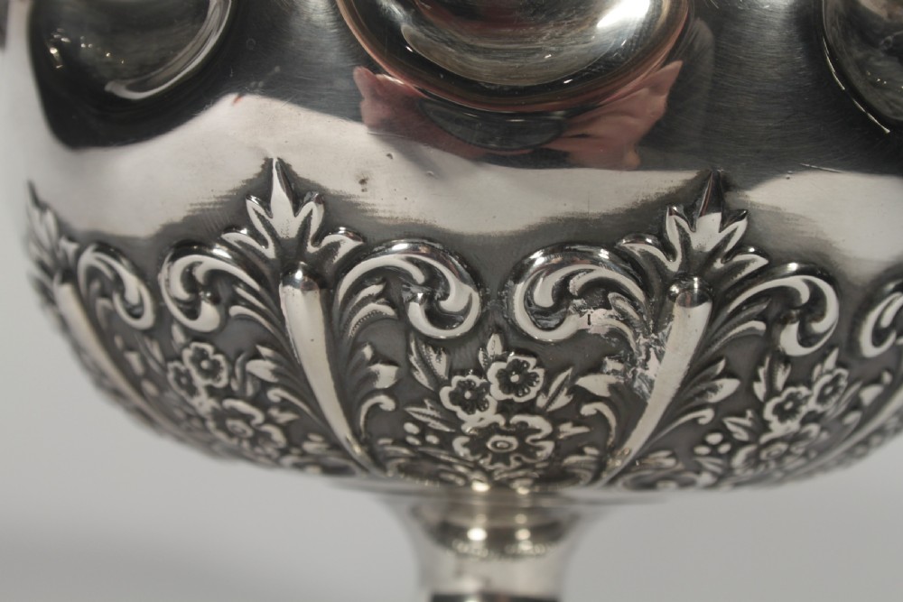 Victorian Silver Pedestal Bowl View V