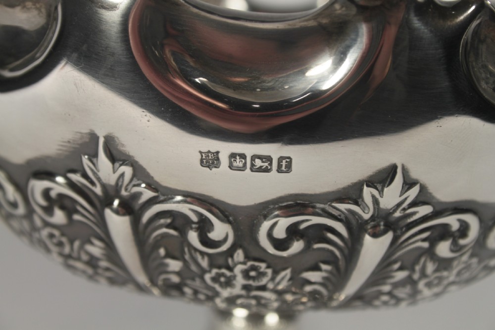 Victorian Silver Pedestal Bowl View VI