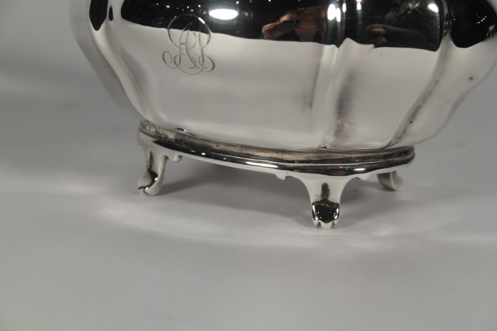 Edwardian Silver Oval Caddy View III