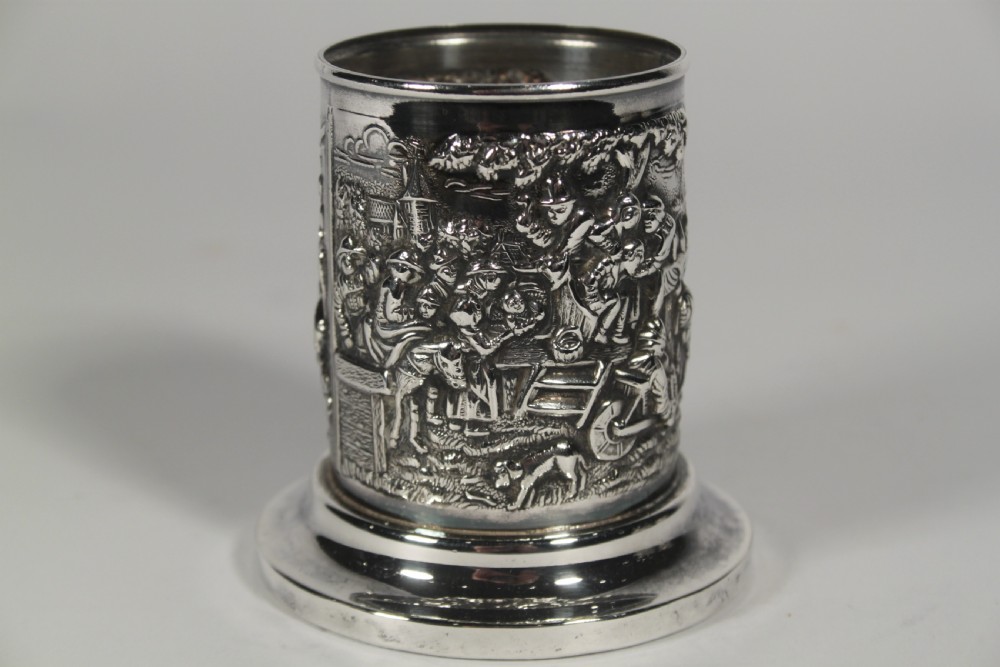 Dutch Silver Plate Pen Tidy