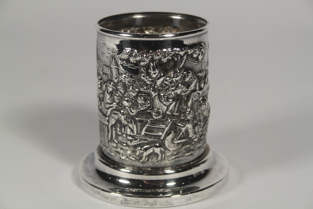 Dutch Silver Plate Pen Tidy View IV