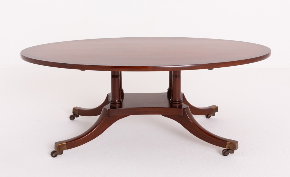 Regency Revival Mahogany Coffee Table