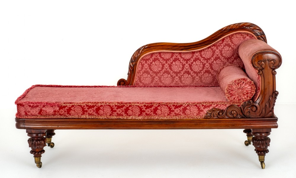 William IV Mahogany Chaise Longue 