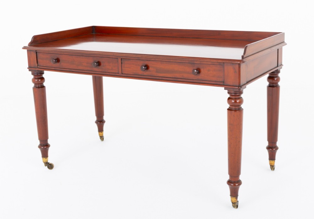 Victorian Mahogany 2 Drawer Side Table
