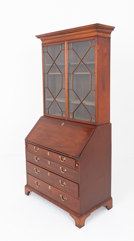 Georgian Mahogany Bureau Bookcase
