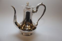 GEORGIAN REVIVAL SILVER PLATED COFFEE POT