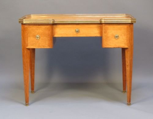 A Late 19th Century Birds Eye Maple Dressing or Writing Table