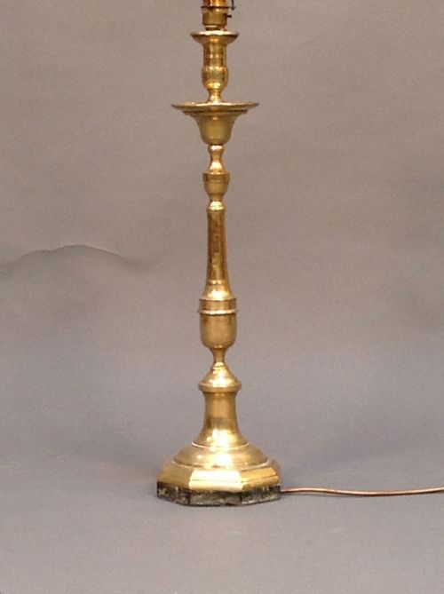 An 18thc. Candle Stick Lamp