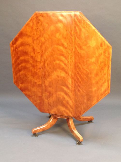 Early 19thc Satin Birch Breakfast Table