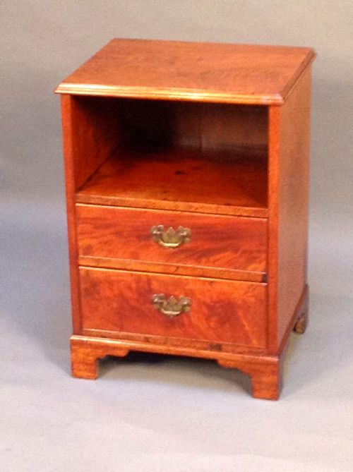 19th Century Mahogany Open Bedside Cupboard