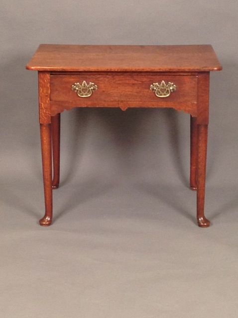18thc. Oak Single Drawer Side Table