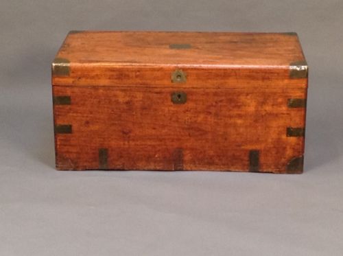 19thc. Brass Bound Camphor Wood Chest.