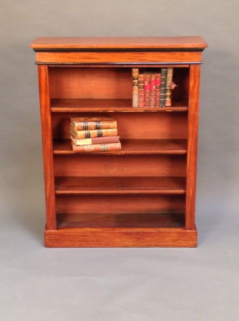 19thc. Mahogany Open Bookcase