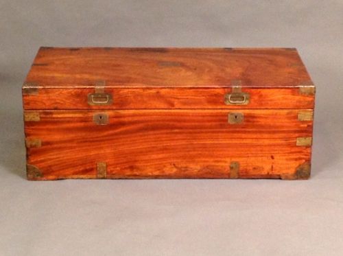 19thc. Camphor Wood Brass Bound Chest