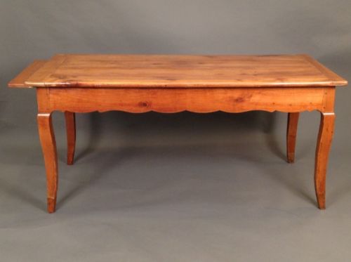 19thc. Fruitwood French Farmhouse Kitchen Table