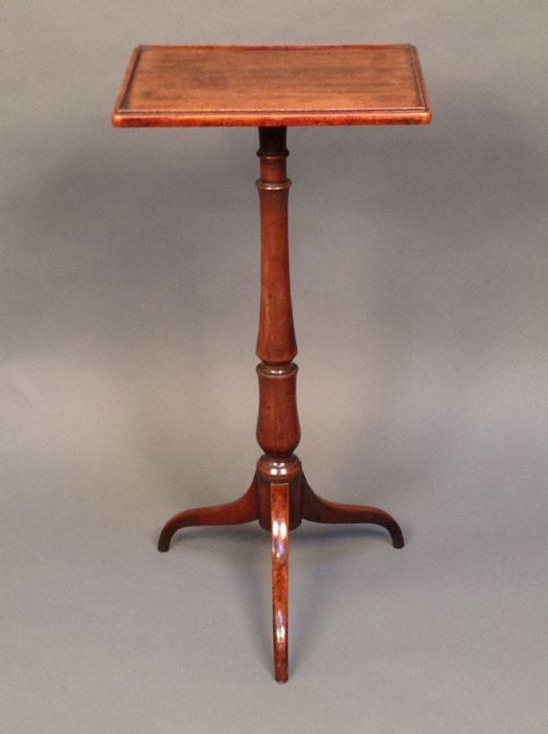 19thc. Mahogany Rectangular Topped Tripod Table