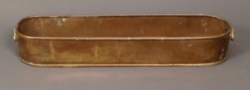 A Large Long Brass Planter
