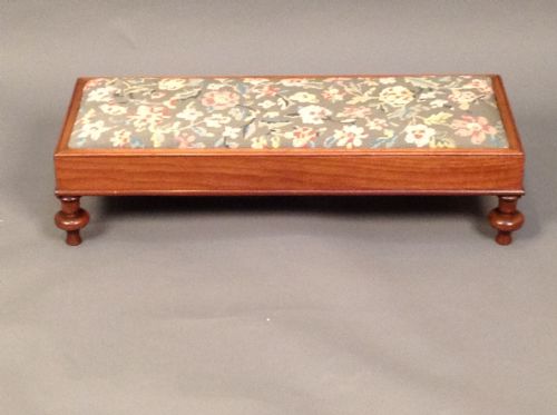 19thc. Mahogany Hearth Stool