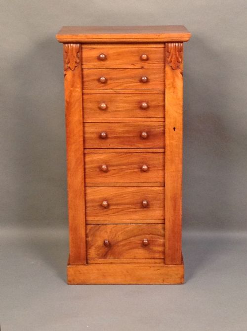 
19thc. Walnut Wellington Chest