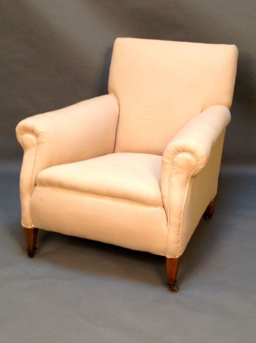 19thc. Mahogany Upholstered Chair on Square Tapered
legs
