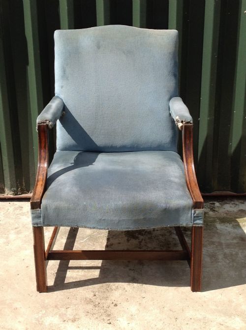 Late 19thc. Gainsborough Mahogany Chair