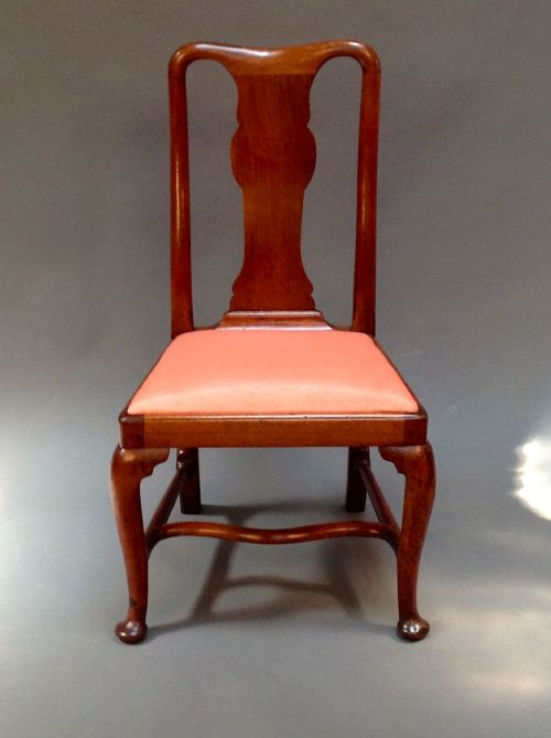 18thc. Walnut Single Side Chair on Cabriole Legs