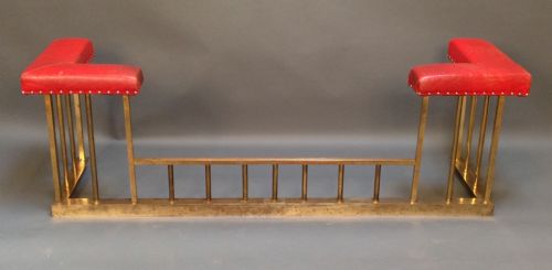 Edwardian Club Fender with Brass
