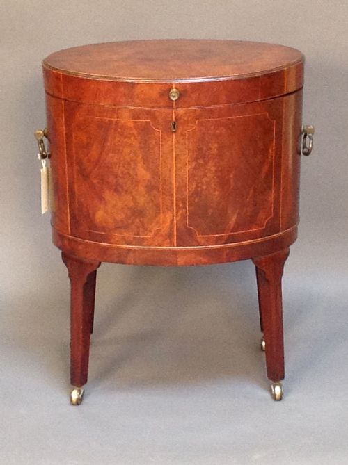 Georgian Mahogany Oval Wine Cooler
