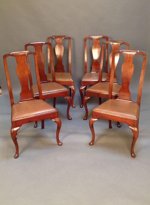 Set of 6 Walnut Dining Chairs