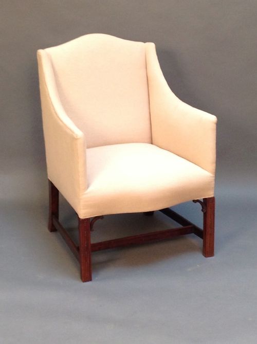 A Late 19thc. Mahogany Framed Armchair