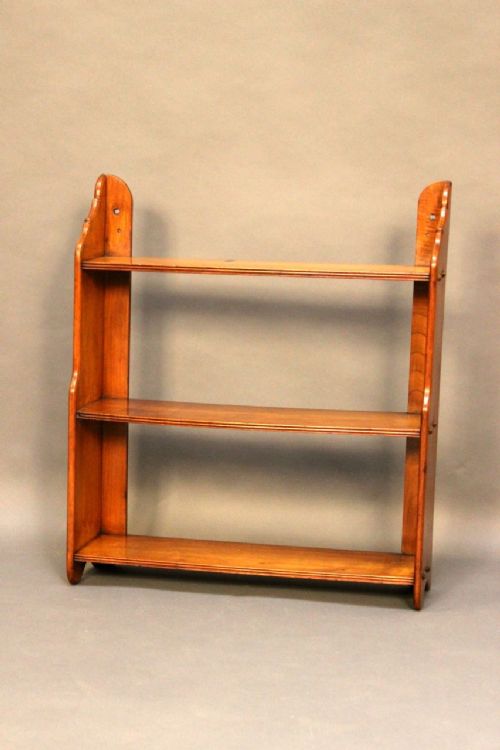 A Mahogany Hanging 3 Shelf Bookcase
