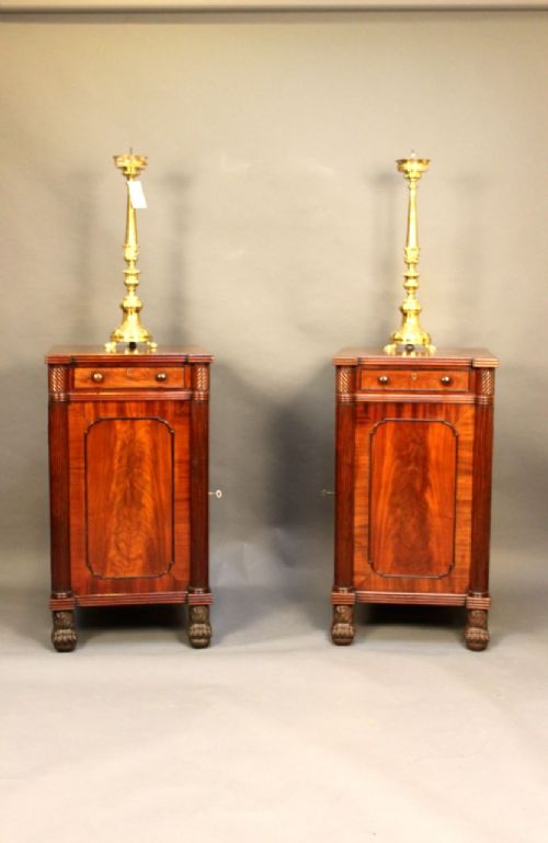 Pair of Regency Mahogany Pedestals
