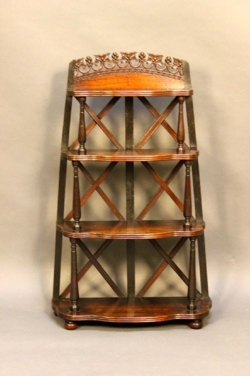 19thc Padouk/mahogany Graduated Bookcase