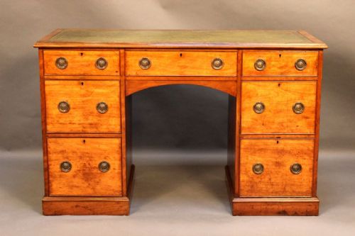 19th C Mahogany Pedestal Desk