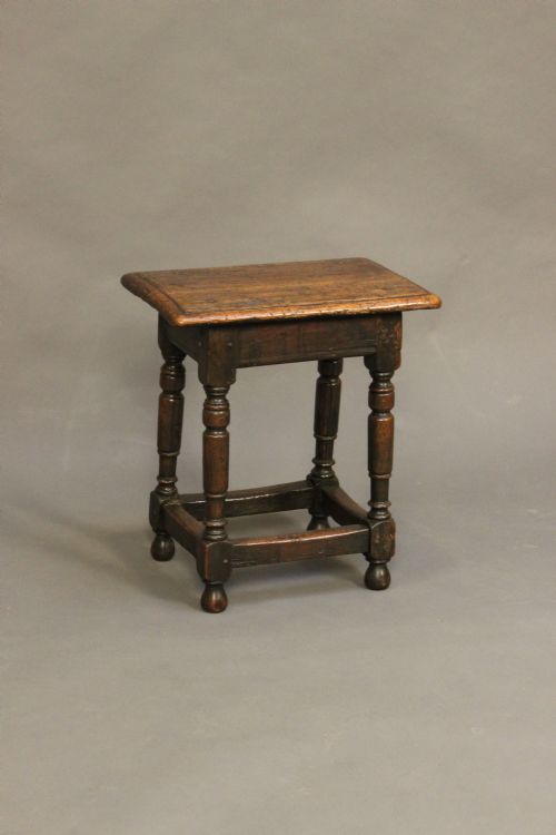 18thc Oak Joint Stool
