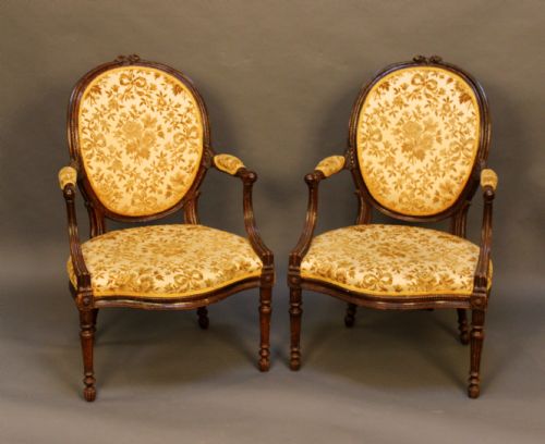 Pair of 19th Salon Chairs